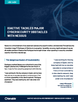 IOActive解决主要网络安全与Nessus障碍